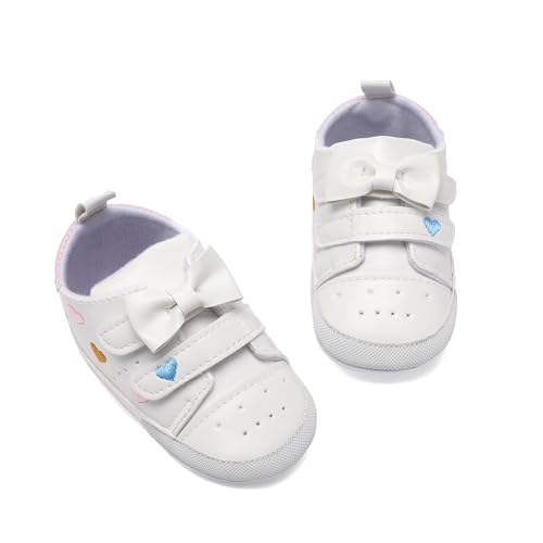 Image of Clowora Baby Boys Girls Shoes Non-Slip Rubber Sole Sneakers Infant First Walking Toddler Crib Shoes Newborn Loafers Flats.