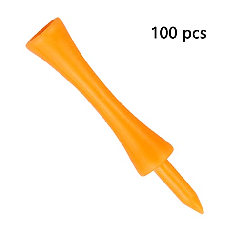 Zivisk-tee-de-Golf-Plastico-100-Piezas-Naranja-70mm