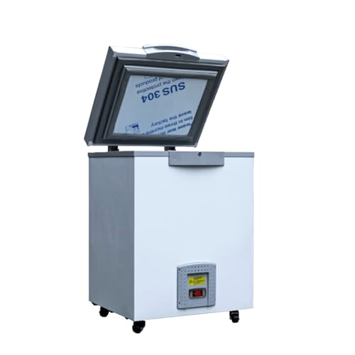 Image of 50L Lab Freezer, -86℃(-122.8℉), Ultra Low Temp Commercial Freezer, Medical Freeze Fridge for Scientific Research, Sample, Cryogenic Refrigerator