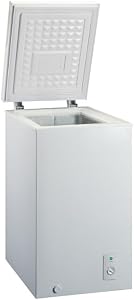 Congelador Horizontal Infiniton CH-A78B, 75L, Sistema Dual, Eficiencia Energética Clase E, Temperatura Control Mecánico, Blanco, Defrost, Bajo Nivel de Ruido (40 dB)          [Clase de eficiencia energética F]