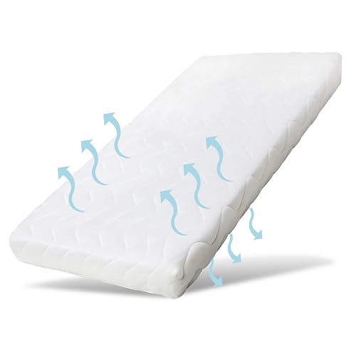 Ehrenkind® Babymatratze Pur | Babymatratze 60x120cm Standard 100 by Oeko-TEX | Matratze 120x60 aus hochwertigem Schaum und Hygienebezug