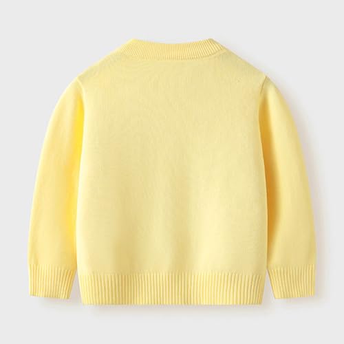 Kids Little Girl Thin Knit Sweater Coat Long Sleeve Button Up Cardigan Cable-Knit Knitwear Jacket Fall Winter Clothes3