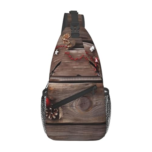 Bolso tipo sling unisex negro para viaje y senderismo miniatura 1
