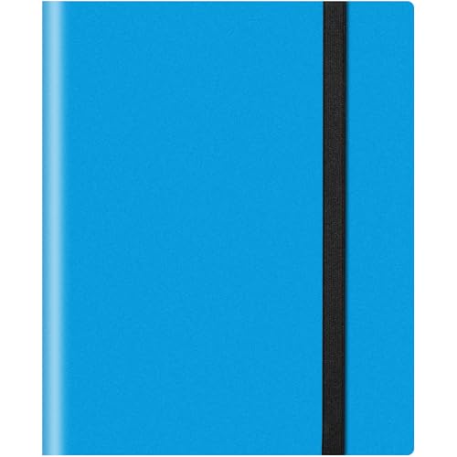カードファイル 9ポケット 360枚収納 カードバインダー 表紙はPP素材・弾性包帯バインド トレカ バインダー 多種類のカードに対応（スカイブルー）