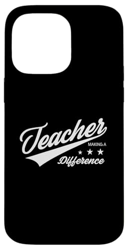 Teacher Making a Difference 感謝の言葉デザイン スマホケース iPhone 14 Pro Max 用