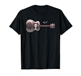 Acoustic Guitar Lake Sunset Guitarist Country Rock Music T-Shirt
