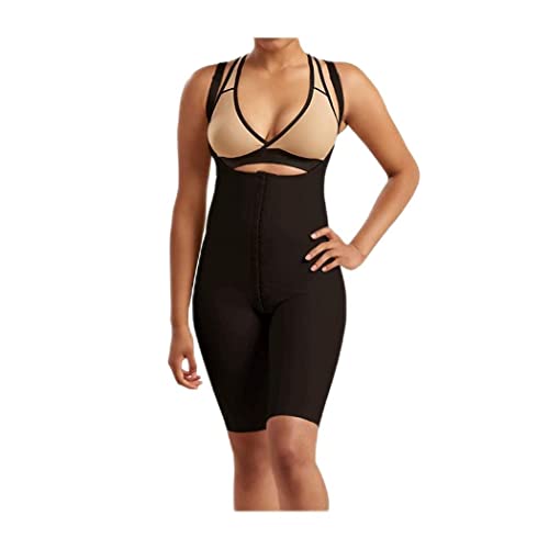 MARENA SFBHS Women’s Girdle with High Back, Short-Length - Post-surgical Shapewear Support - Large, Black