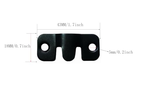 Image of 4 Pairs Stainless Steel Concealed Picture Frame Hanging Buckle Black Thickened Firm Mountain Mirror Buckle Picture Frame 1.7 x 0.75 inch Hardware Accessories Furniture Connector