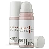 SAPURA Wärmesalbe Roll-On extra stark – Wärmebalsam für Muskeln & Faszien – Massage Roll-On mit Arnika & Capsaicin – gegen Verspannungen, Muskelkater & Rückenschmerzen – 50 ml (2 Stück)