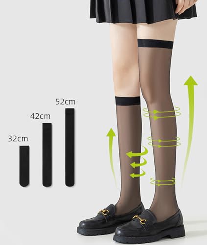 Women's Knee Highs Sheer Knee High Nylons for Women 3 Pairs4