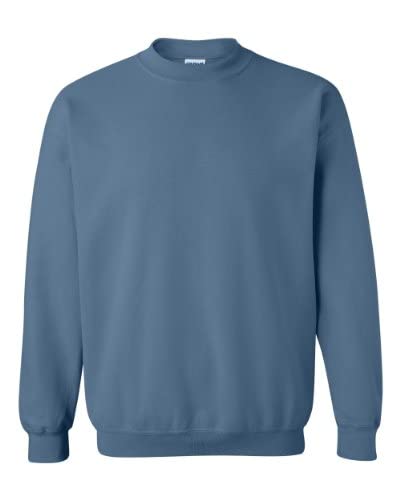 Sweatshirt col rond Gildan 50/50 bleu indigo en taille 2XL pour homme et femme