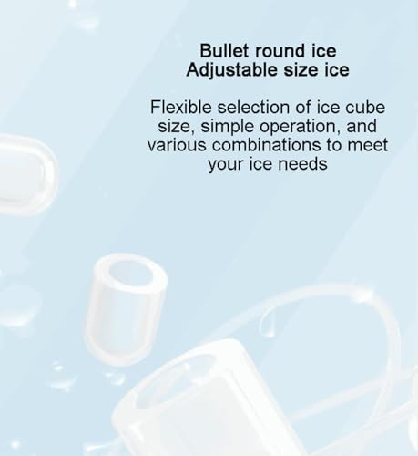 Machine à glace domestique rapide avec taille de glaçons ronds réglable - 6