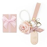 [SENJWARM] プリザーブドフラワー キーホルダー 枯れない花 人気 クリスマス プレゼント 女性 女友達 贈り物 彼女 妻 プレゼント 記念日、敬老の日、母の日のプレゼント人気、ホワイトデー、バレンタインデー、Valentine、ひな祭り、プレゼント 誕生日 女の人 還暦祝い 退職祝い 引越し祝い 入学 卒業 ギフト(ピンク)