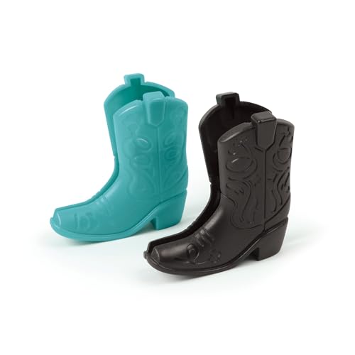 Genuine Fred CHIP KICKERS, Cowboy Boot Bag Clips, Set of 4, Western Themed, Durable Food Storage Clips, Keeps Food Fresh, Fun Kitchen Accessories