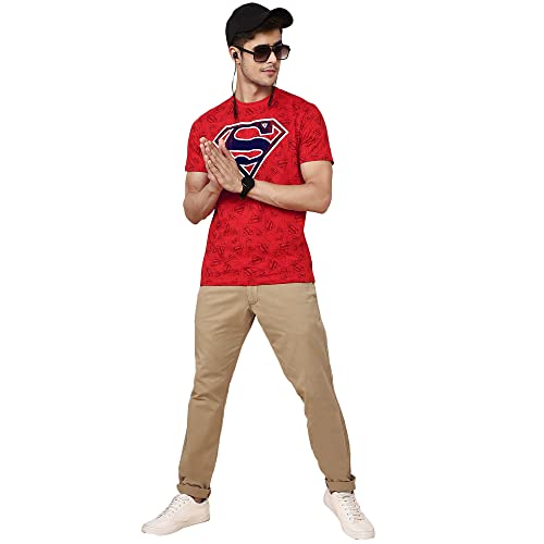 Image of Free Authority Harry Potter Printed Regular Fit Red Cotton Men's T-Shirt