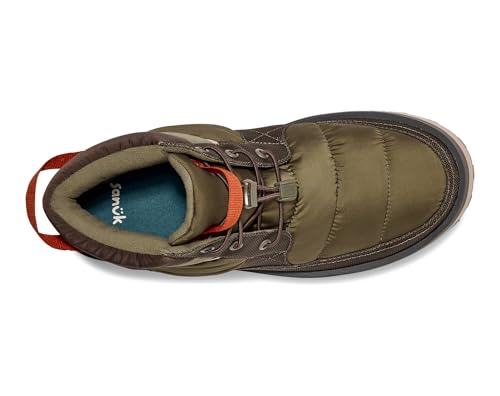 Image of Sanuk Mens Puffy Chiller Mid Boot | Easy On /Off Elastic Laces | Arch Support Insole & Lightweight Comfort for Cold Weather