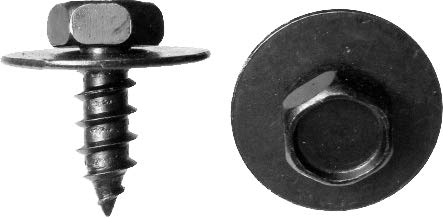 Swordfish 64955-25pcs Fender Liner Radiator Support Splash Shield Phillips Hex Head Screw for Toyota 90159-60496