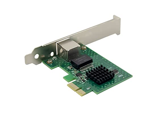 2.5GBase-T PCIe 3.1 Network Adapterwith Intel I225-V+3ft Cat8 Ethernet Cable 2500/1000/100Mbps PCI Express Gigabit Ethernet Card RJ45 LAN Controller for Windows 10/11 with Low Profile Bracket