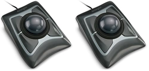Image of Kensington Expert Trackball Mouse (K64325), Black Silver, 5 inch W x 5-3 /4 inchD x 2-1 /2 inchH(Pack of 2)