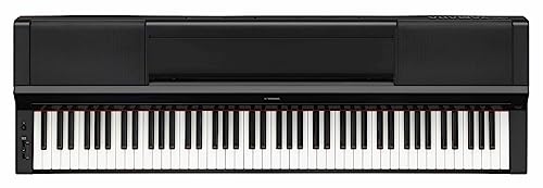 Yamaha PS500 88-key Smart Digital Piano w/Stream Lights Technology, PA500C Power Adapter and FC4A Sustain Pedal, Black