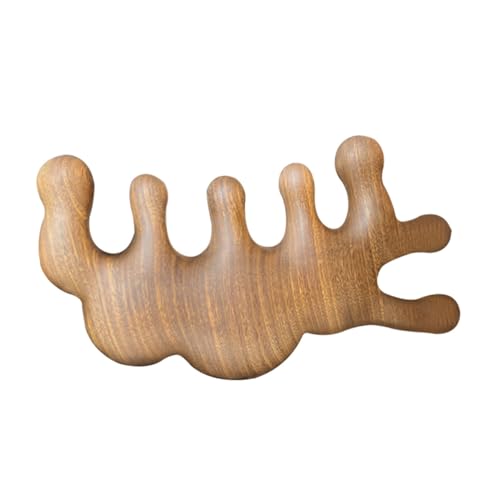 Gogogmee Wide Tooth Wooden Scalp Massage Relaxing Scalp Care Tool for Relaxation for Relief and Enhancing Circulation Great Present Option