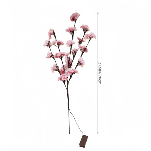 Image of Ulalaza 27.5'' 2 Branches 40 LED Bulbs Twig Lamp Battery Operated LED Lighted Willow Branches Vase Fillers Use for Christmas Home Party Decoration Indoor Outdoor