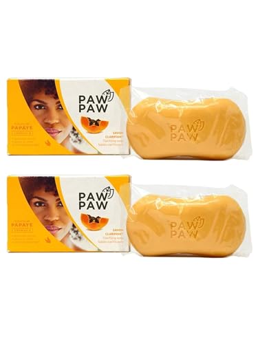 Image of Paw Paw Skin & Body Clarifying Bar Soap Papaye Papaya Extracted with Vitamin E, 180g. /6.3oz. (Pack of 2)