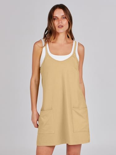 Image of ANRABESS Women Athletic Dress Summer Tennis Workout Active Sports Mini Romper Dress Built in Shorts Travel Vacation Clothes