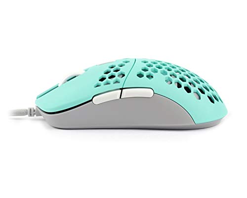 G-Wolves Hati HT-M 3360 Ultra Lightweight Honeycomb Shell Wired Gaming Mouse up to 12000 cpi - 6 Buttons - 2.18 oz (61g) (Vista Blue) - Thumbnail 2