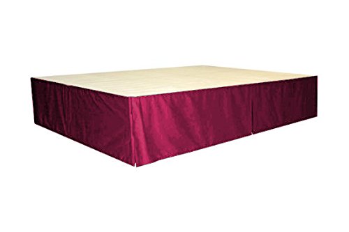 Fascination Royal Classy Royal 100% Cotton Velvet Bedskirt/Valance, Colour-Wine, Size-Cal King-15''Drop-picture-24