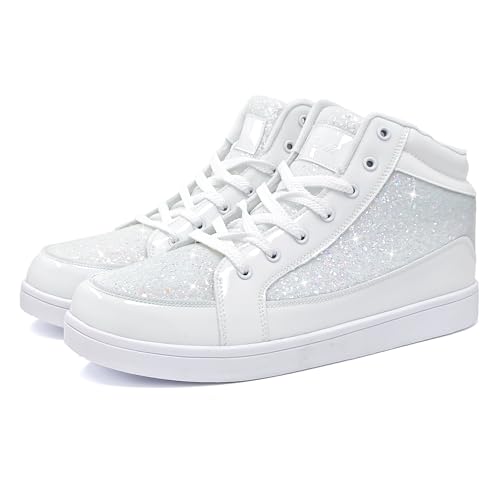 Image of IGxx Gold Shoes Sparkly Men Glitter Shiny Sequin Metallic Boots