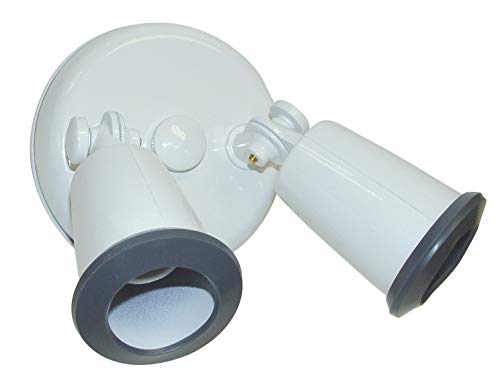 Image of Nuvo Two Light Outdoor Flood Light with Adjustable Swivel-8.75 Inches Wide, White