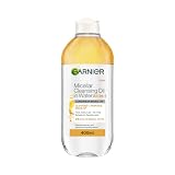 Garnier Micellar Cleansing Water For Dry Skin 400ml, Oil Infused Cleanser & Waterproof Makeup Remover, Recognised By The British Skin Foundation, Use With Reusable Micellar Eco Pads