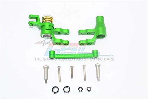 Aluminum Steering Assembly For Traxxas 1:10 4WD MAXX 89076-4 / 4WD MAXX with WideMAXX 89086-4/1:8 4WD Maxx Slash 6S 102076-4 Upgrades - Green