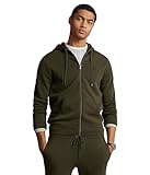 Polo Ralph Lauren Sudadera con Capucha y Cremallera para Hombre, Oliva (Company Olive), Small
