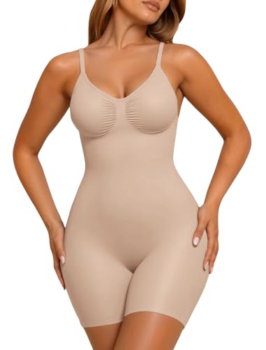 JEKAOYI Women's Shapewear Bodysuit Mid Thigh Tummy Control Body Shaper - image 1