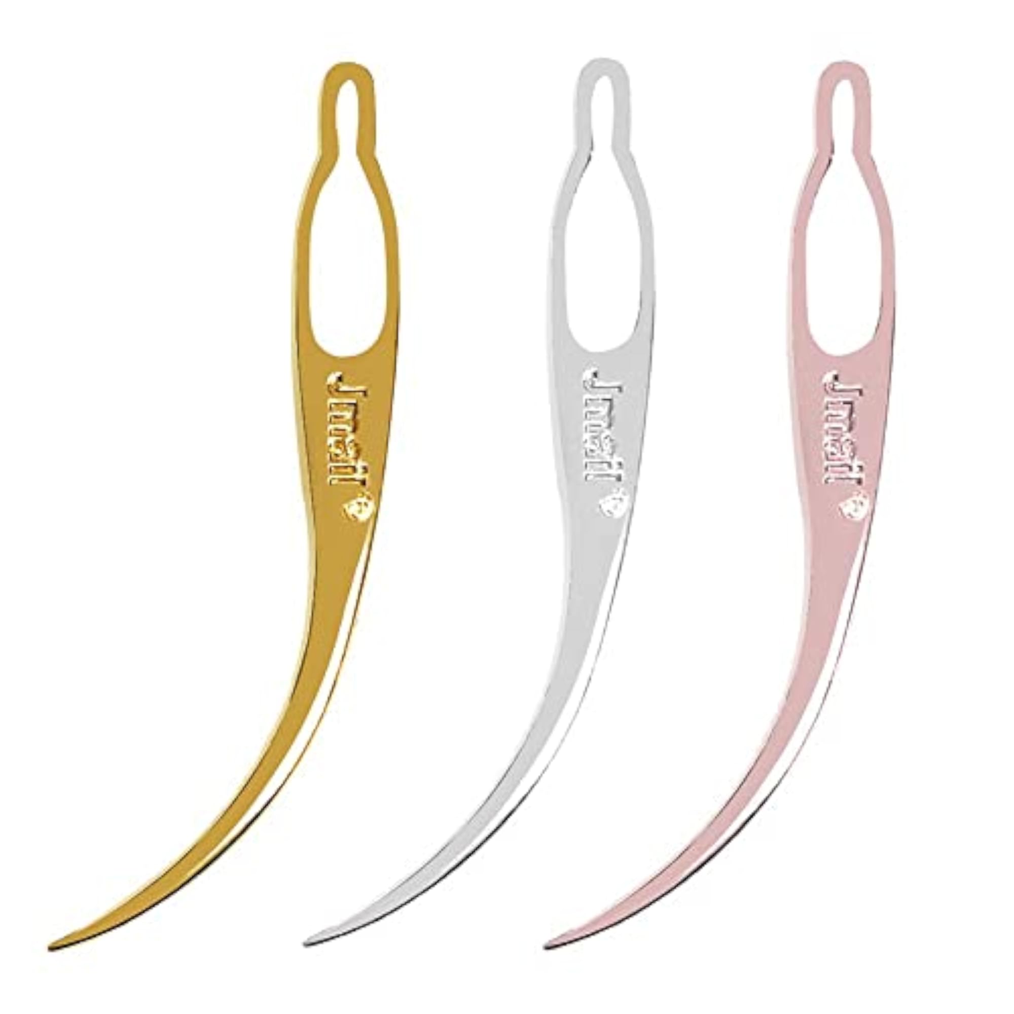 3pc Dreadlocks Needle Hair Extension Tools Set, Golden