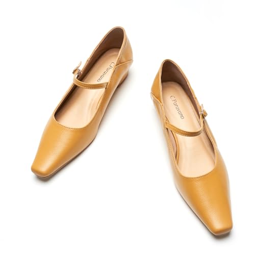 Image of C.Paravano Women's Pumps | Mary Jane Flats | Low Heel Dress Shoes | Convertible Heel Shoes