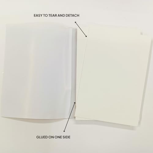 Image of Zen Sangam Artists' - Combo Pack of A3,A4,A5 Heavy Weight Mixed Media Glued Sketch Paper Pad - 325GSM - Hot Pressed - Smooth Texture Surface - For Heavy-body Paints, Calligraphy and BrushPen Lettering