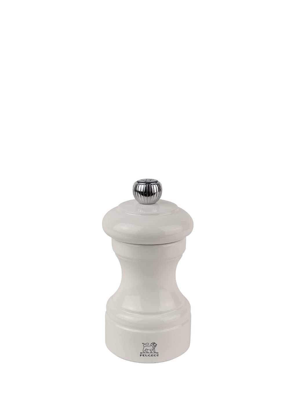 PEUGEOT - Bistro 10 cm Pepper Mill - Classic Pepper Grinder - Made with PEFC Certified Wood - Lifetime Guaranteed Mechanism - Made in France - Ivory Colour