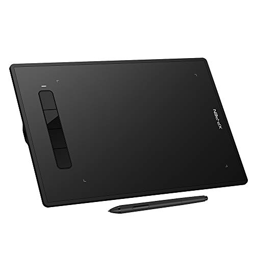 XP-PEN G960S Plus Tableta Gráfica Dibujo Digital 9x6 Pulgadas con 4 Teclas con Lápiz 8192 Niveles de Presión, Tableta Digitalizadora para Dibujar Profesional Compatible con Windows y Mac