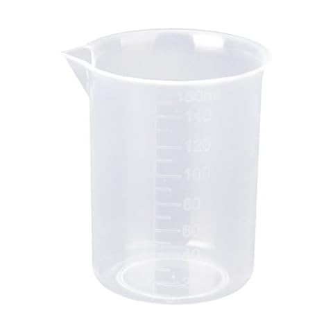 150 ml Transparente Kunststoff Labor Messbecher Messbecher Werkzeug Cover