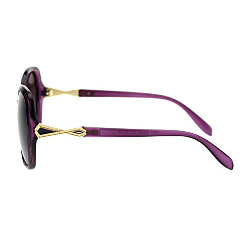 Polarized Lens Womens Geometric Art Deco Jewel Butterfly Sunglasses3