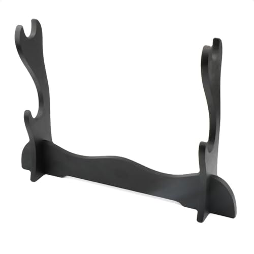 Support d'épée Katana en bois noir à 3 couches pour salon