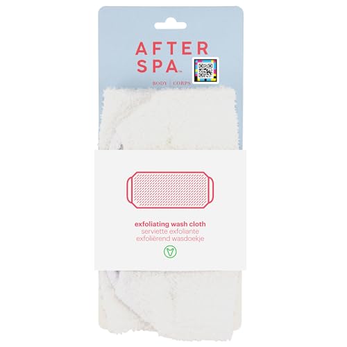 AFTERSPA Paño exfoliante para baño y ducha (1 unidad (paquete de 1), 1 unidad)