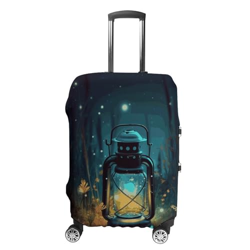 Carry on Luggage Cover Fireflies And Lantern Suitcase Covers for Luggages Tsa Approved Travel Luggage Sleeve Protector Elastic Suitcase Protector Anti-Scratch Washable Fits 19-30 Inch Case -L