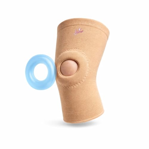 Image of Flamingo Gel Patella Knee Cap | Knee Support Brace for Arthritis, Pain Relief, Sports | Knee Cap for Men and Women | Beige | Size - Small |