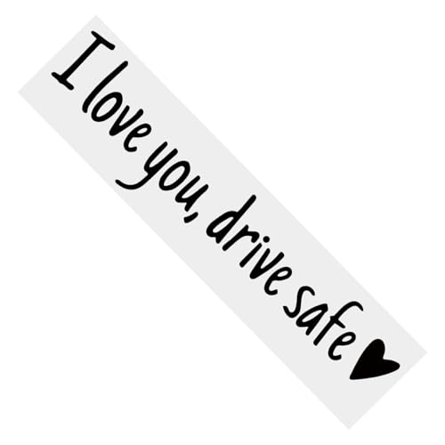 I Love You Drive Safe Sticker, Pegatinas I Love You Drive Safe, Me Encanta Que Manejen Letras De Emblema Impermeable Seguro Para Los Vehículos Del Parachoques De La Ventana Del Cami