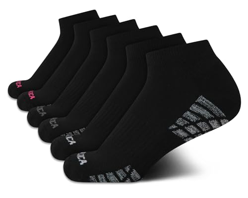 Image of Nautica Womens Quarter Socks Athletic Cushion Moisture Wicking Socks 6 Pack | Stretch Performance Dri-Motion Fabric, Cushioned with Arch Support, Breathable Mesh Panels, Quarter Cut, Shoe Size 4-10