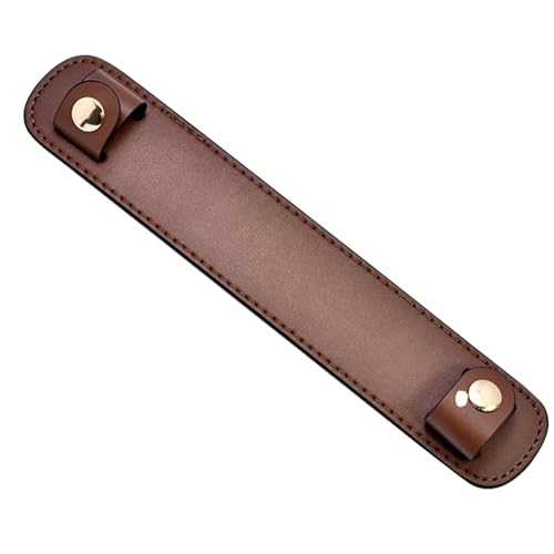 Nexusectar Almohadilla de cuero para correa de hombro, almohadillas de piel sintética suave y flexible para bolsas pesadas, suministros de correas de equipaje para viajes, reuniones, viajes, compras